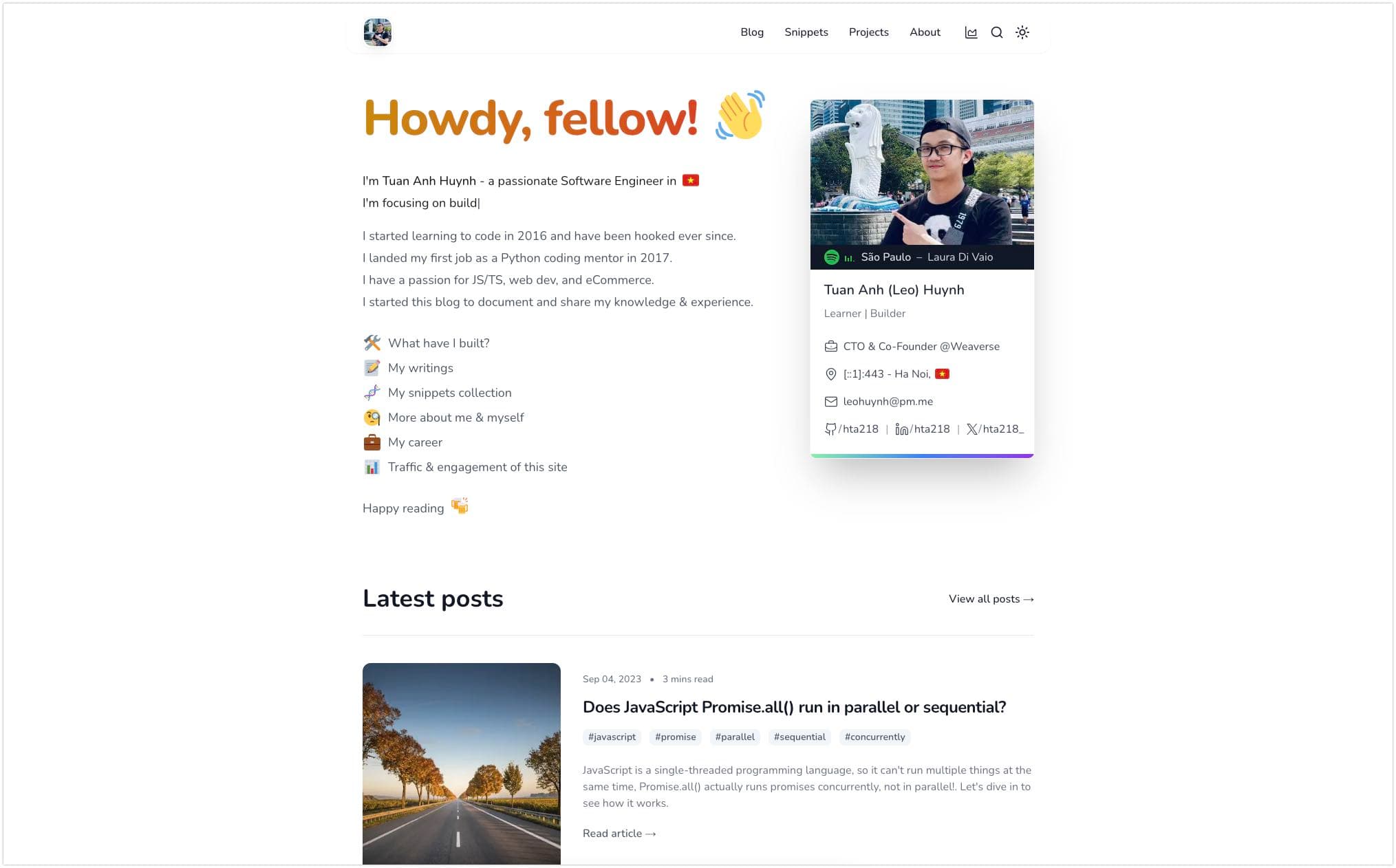 Personal website